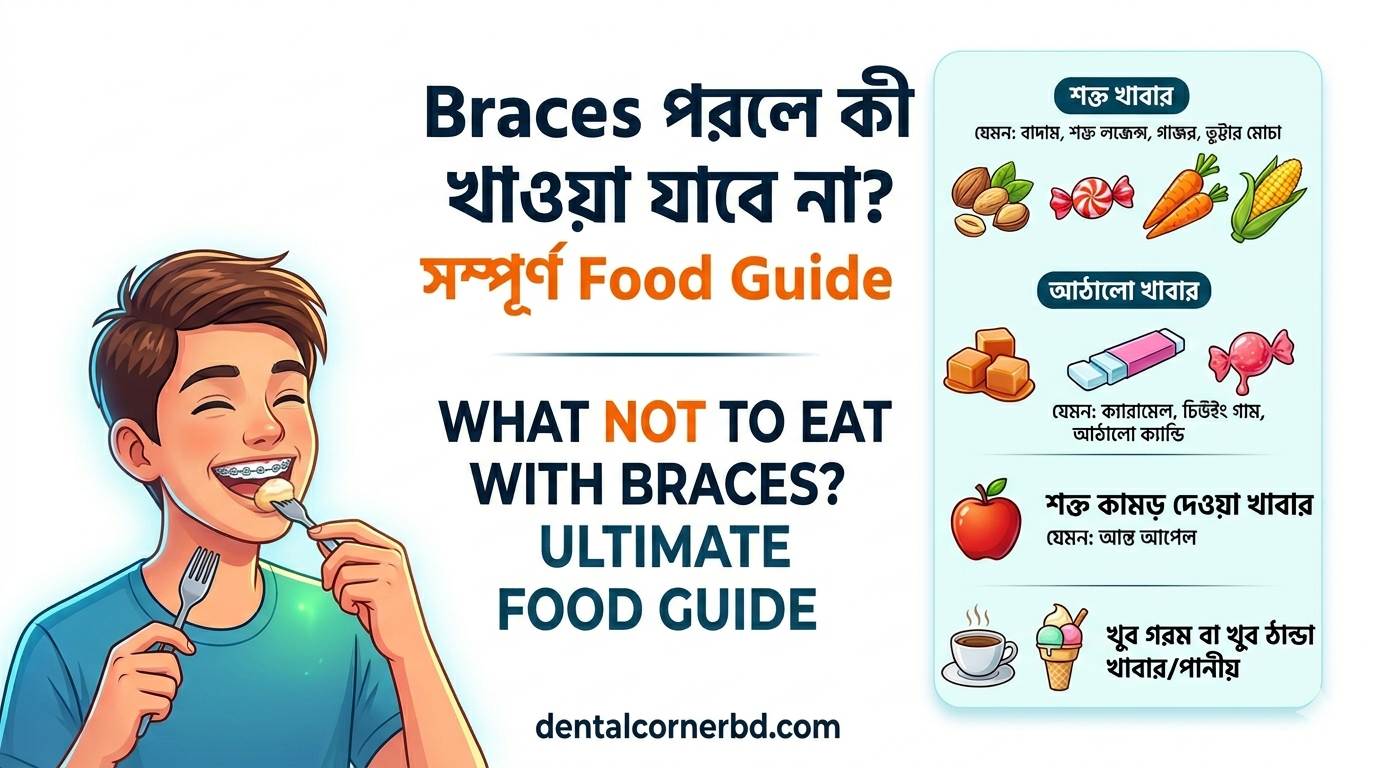 Braces পরলে কী খাওয়া যাবে না? সম্পূর্ণ Food Guide ২০২৬